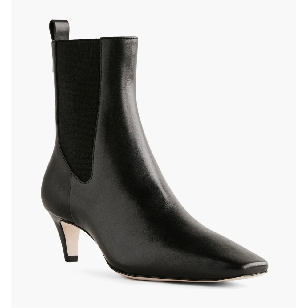 REFORMATION Roberta Snip-Toe Kitten-Heel Boots